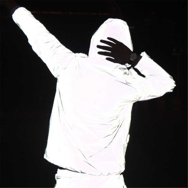 

casual men women reflective windbreaker jacket sun protection windproof casual sports jackets 21 new arrival mens windbreaker coat, Black;brown