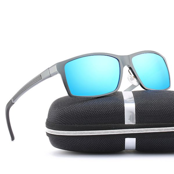 

2020 men's polarized sunglasses aluminum magnesium frame carbon fiber legs driving fishing sun gasses for men, White;black
