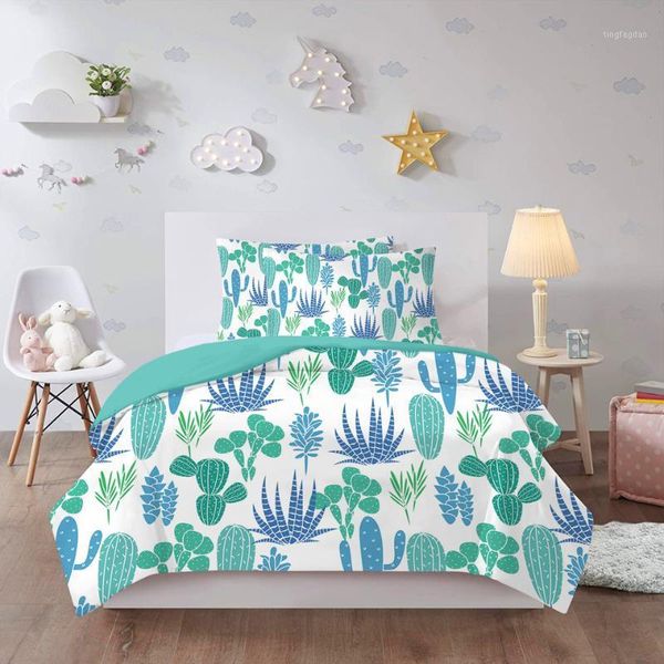 

floral quilt cover fresh tropical plant bedding set without filler comforter flower cartoon kids children girls single bed queen1