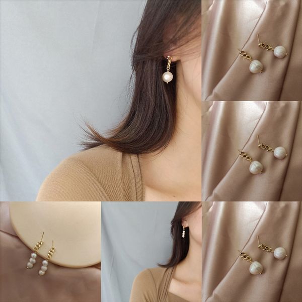 

gyd1 oil stud portrait earrings lisa vincent stud earring holder gogh painting mona jewelry for women original design, Golden