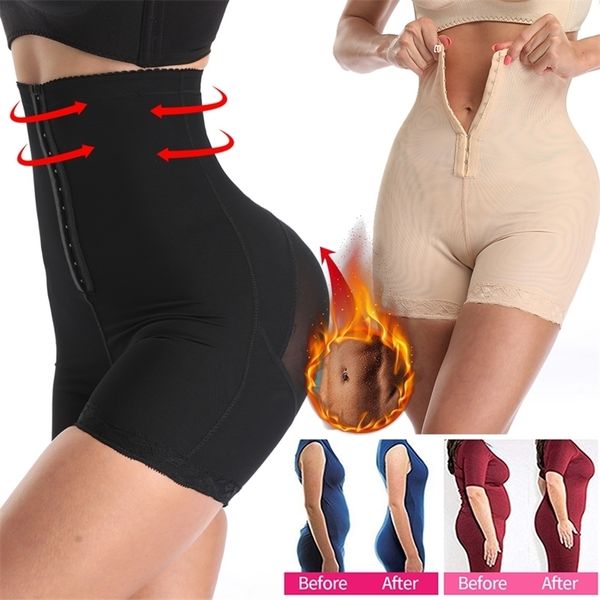 

plus shapewear workout waist trainer corset butt lifter tummy control plus size booty pulling underwear shaper lj201209, Black;white