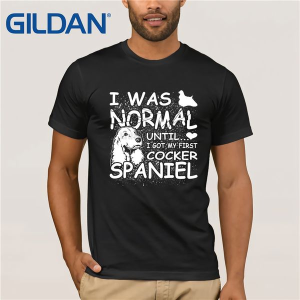 

cocker spaniel shirt i was normal until dirty design mother's day ms. t-shirt sport hooded sweatshirt hoodie