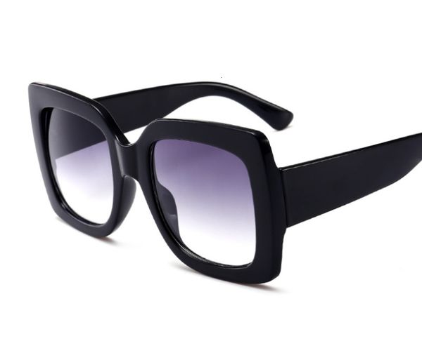 

black friday women's fashionable plastic super size square glass provide sunglasses 9004ot for luxury men, White;black