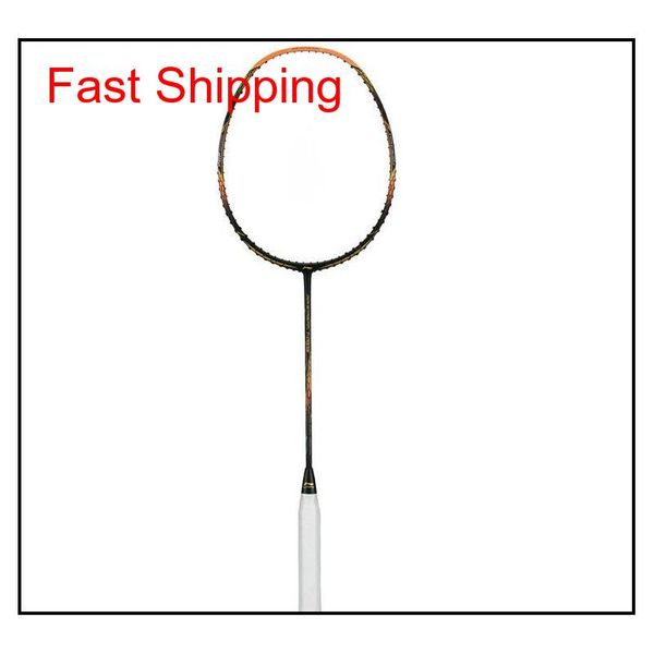 

li-ning air stream n99 ii black golden chen long badminton national team racquet high elasticity carbon racket qyleid pingtoy