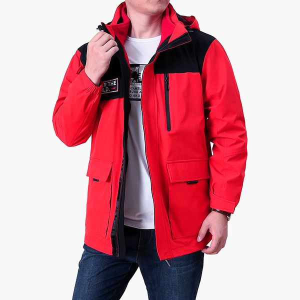 

jacket men winter three-in-one cold and windproof fleece warm soft shell jacket, Black;brown
