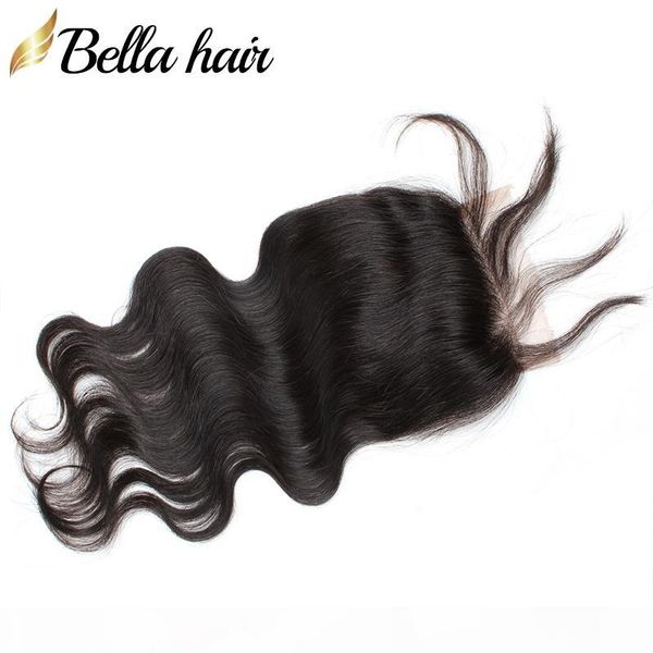 

hairclosure индийских волос плетение закрытие наращивание волос 8 «-24» natural color (4 * 4) шнурка человеческих волос закрытие объемная во, Black;brown