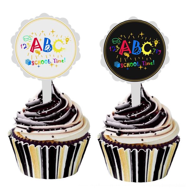 

8yoxs 6 party inserts for cake tape gift cake season back-to-school giftcreative painted adhesive paper school season gifts u818m