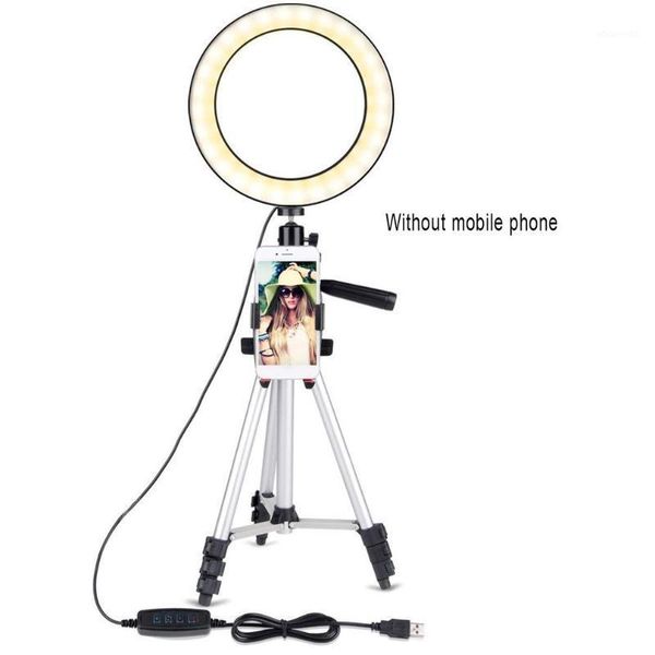 

7.9 inch dimmable led ring light with tripod live fill light mobile phone holder fill mobile phone holder1