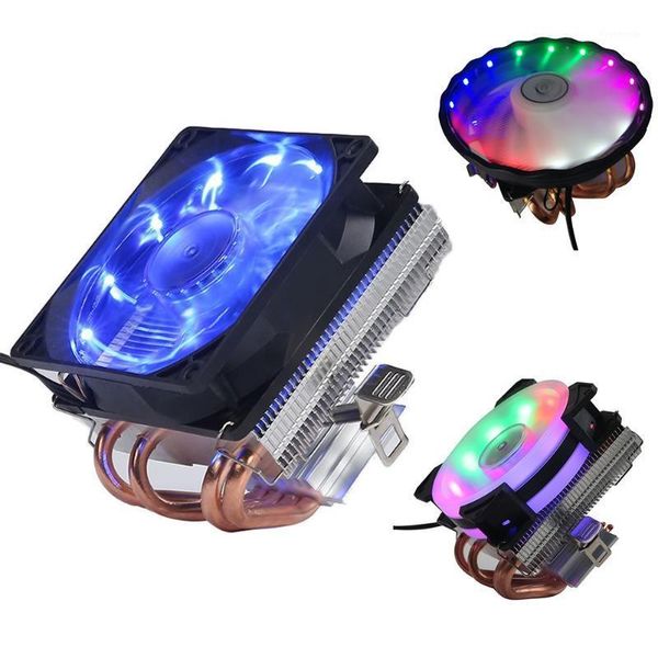 

cpu fan 4 copper heatpipes cpu cooler radiator cooling fan for a-md i-ntel /775/1150/1155/1151/1156/1366 heatsink cooler1