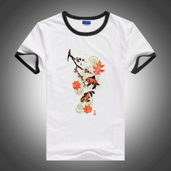 

koi pond japanese style funny relax zone ulzzang gothic tshirt streetwear harajuku aesthetic tumblr hooded sweatshirt hoodie men t shirt