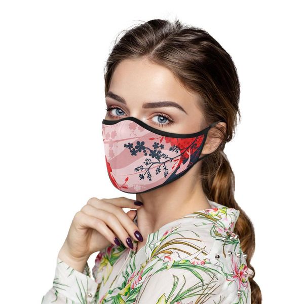 

ветрозащитный хлопок многоразовый моющийся мужчины 3d flower тканевые маски маски mascarilla малый свежее женщины рот face printed yxljca ho