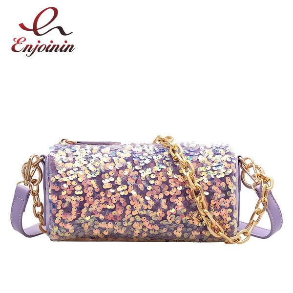 

round sequins designer trend pu leather messenger bag ladies small shoulder handbag women trend hhandbag fashion crossbody bag