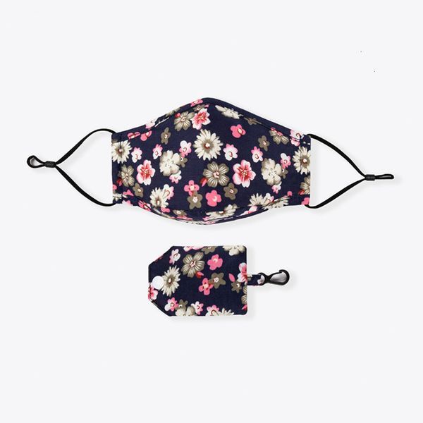 

print factory winter warm protective floral paisley reusable washable leopard face masks with mask organizer stora pp684