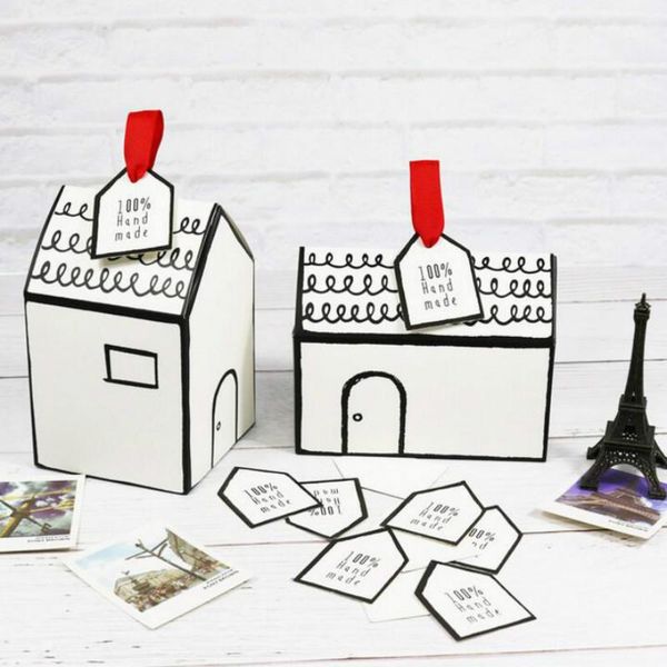 

paper box gift candy cookie nuts box for biscuits snack baking package party decorations xmas new year packing 18111502