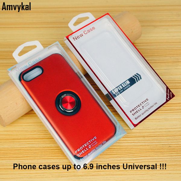 

6.9inch phone cases universal pvc blister retail packaging for iphone 12 11 pro xr xs max samsung cover gold stamping retail box