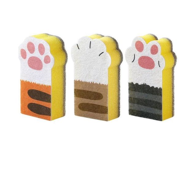 

cat claw sponge eraser kitchen dust wipes home clean accessories microfiber dish cleaning toilet brush sponge window cleaner h jllddp