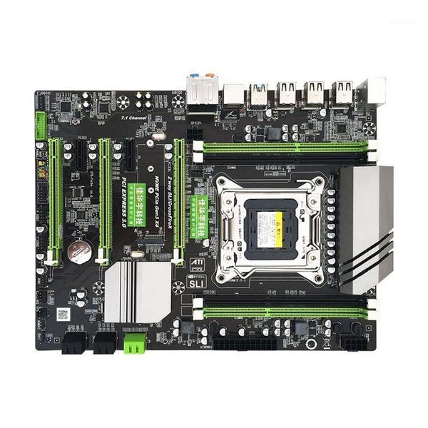 

x79 motherboard v4 version lga2011 pin large heat sink gigabit network card ddr3 m.2 high speed hard disk interface1