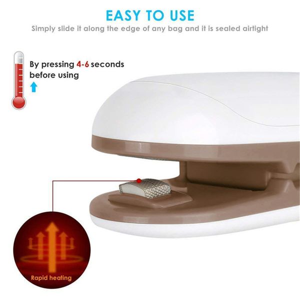 

бытовая техника мини термическая уплотнительная машина для багажного нагревателя уплотнительные зажимы для упаковки кухни для еды