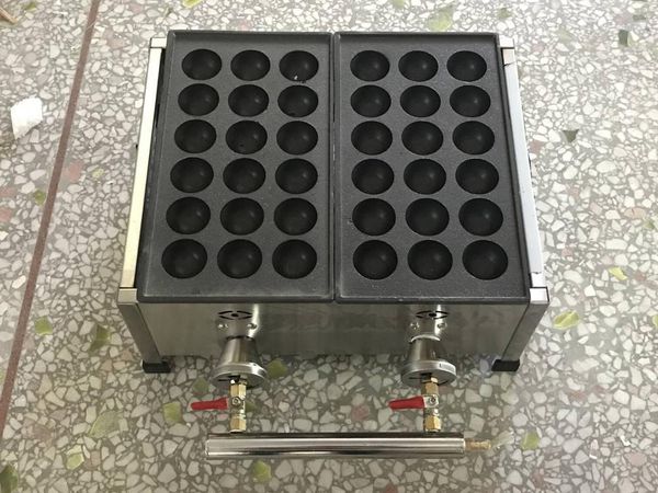 

gas type two plates 45mm ball size takoyaki machine fish ball maker1