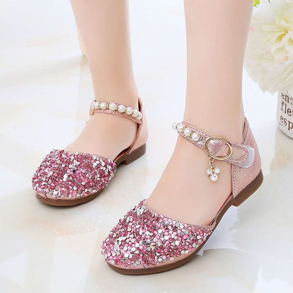 

little princs diamond single hollow sandals spring and autumn girls' sho for 2-15 years old, Black;red