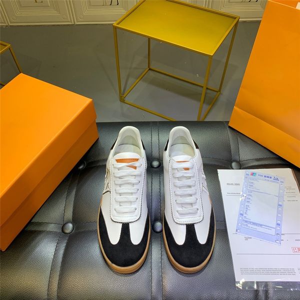 

luxury casual shoes women classic vintage calfskin white shoes new black sneakers #16#766666