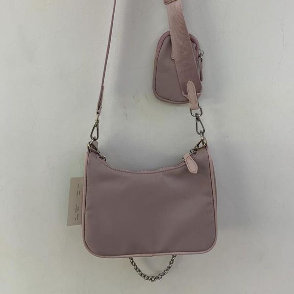 

canvas 2pcs/set bag waterproaf women shoulder nylon chest pack lady tote chains handbags presbyopic purse messenger crossbody bag qynf dm4ti