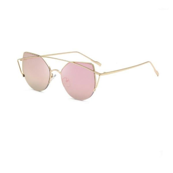

2020 fashion elegant beautiful hole out frame design color gradual change women sunglasses uv400 cat eye sun glasses1, White;black