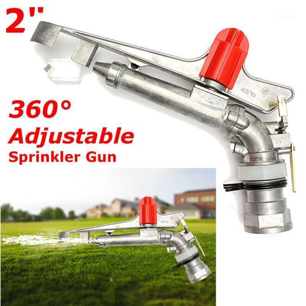 

2" dn50 zinc alloy nozzle irrigation sprinkler gun water system 360 degrees adjustable rain spray gun field sprinklers1