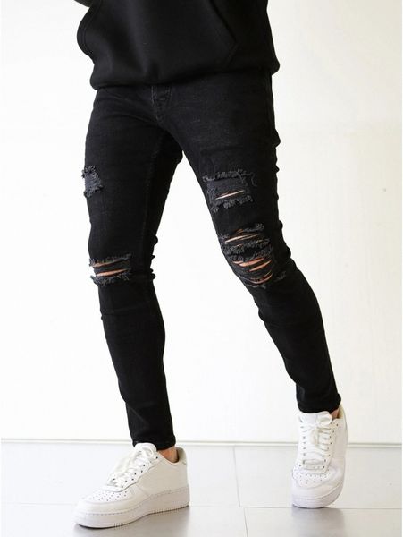 

men ripped skinny jeans e1cq#, Blue