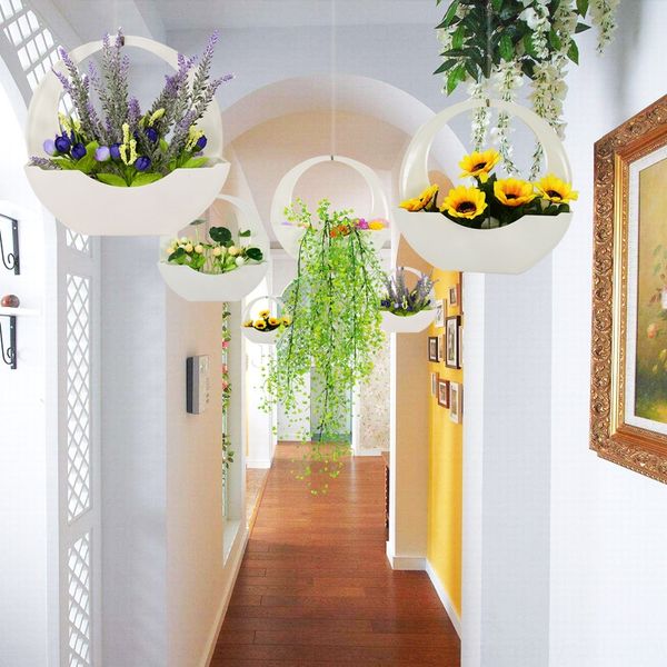 

shopping mall shopping mall creative creative garden hanging basket flower pot shop kindergarten decoration corridor classroom decoration 8d