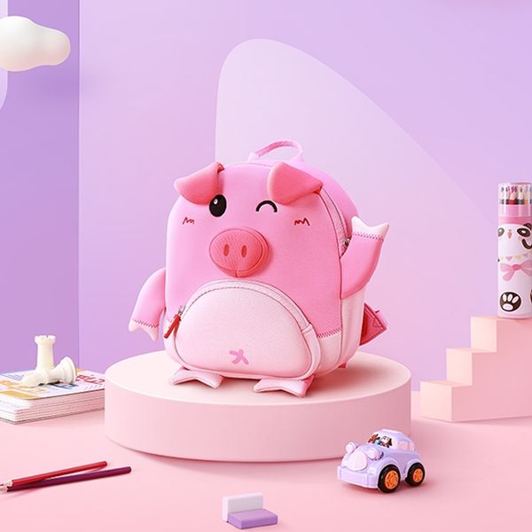 

toddler kids waterproof pre backpack for girl boys 3d cartoon animal children school bag y200328