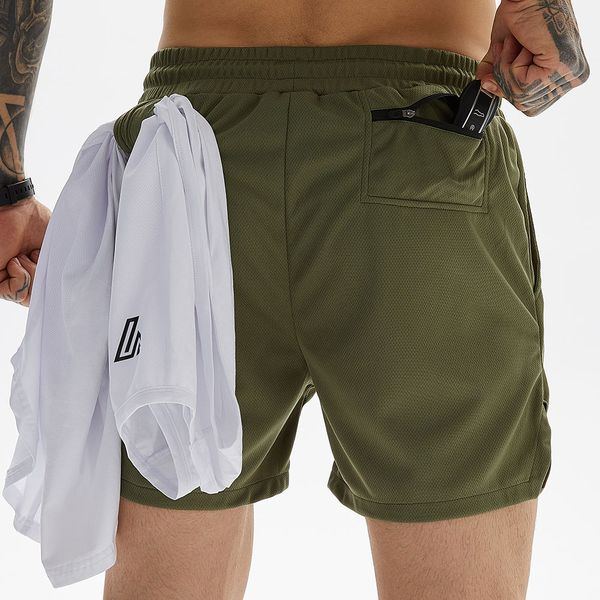 

running quick dry shorts men jogging bermuda gym fitness training towel hook short pants male summer beach sport workout bottoms, Black;blue