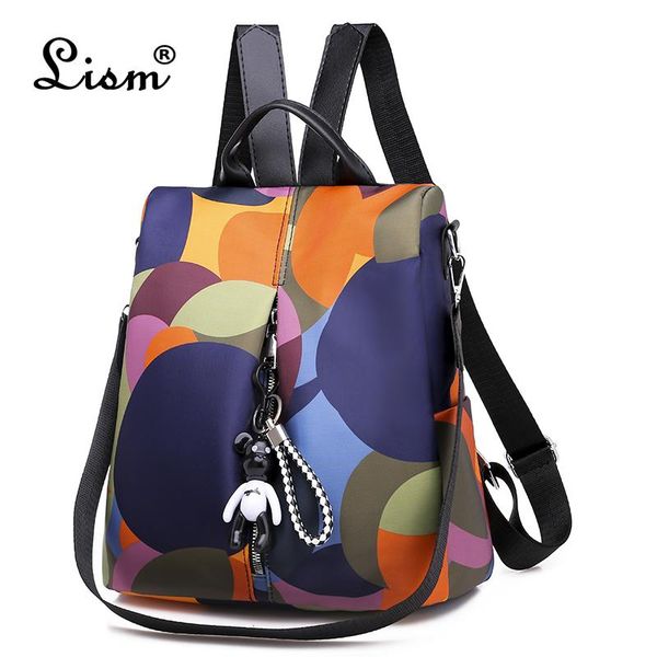 

новый многофункциональный рюкзак женщины водонепроницаемый оксфорд bagpack женский вор рюкзак школьный для девочек 2019 мешком dos mochila s