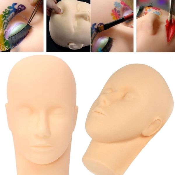 

massage mannequin head flat eye facial eyelash eyelash extension makeup practice cosmetic model professional training he wmtnfq