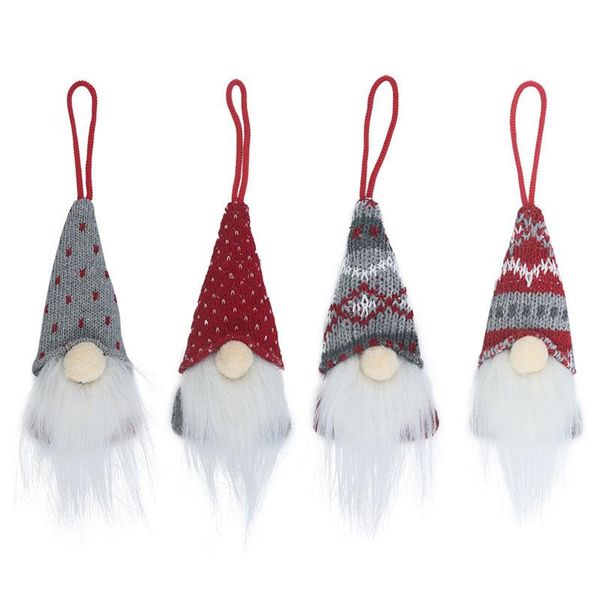 

christmas tree decoration pendants sweater faceless santa claus doll 2021 navidad new year merry christmas hanging ornaments