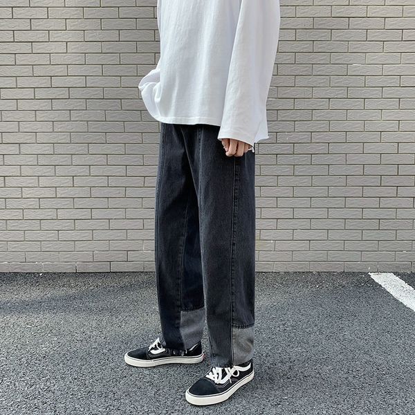 

2021 men's brim spring and winter's new fine sews long-legged breech pants fashion young clothes 3fuh, Blue