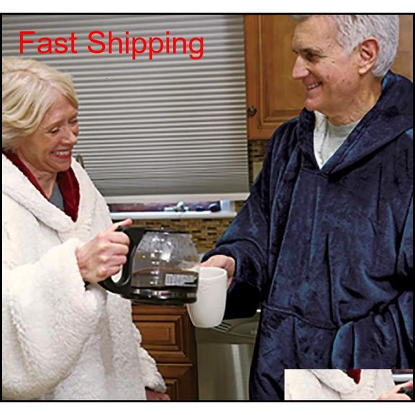 

hooded fleece blankets with sleeves warm soft women oversized hoodie sherpa tv blanket winter robe po jllwix jhhome