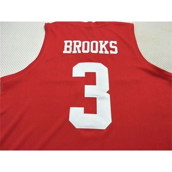 

age red men hou cougars armoni brooks #3 college real embroidery jersey size s-4xl or custom any name or number jersey, Black