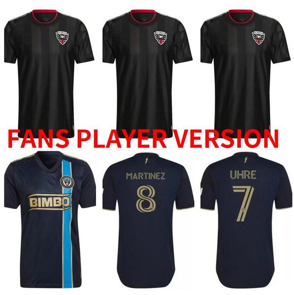 

mls philadelphia union soccer jerseys 2022 2023 asad dc d.c. united monteiro bedoya flores gressel 22 23 aaronson przybylko football shirts, Black;yellow