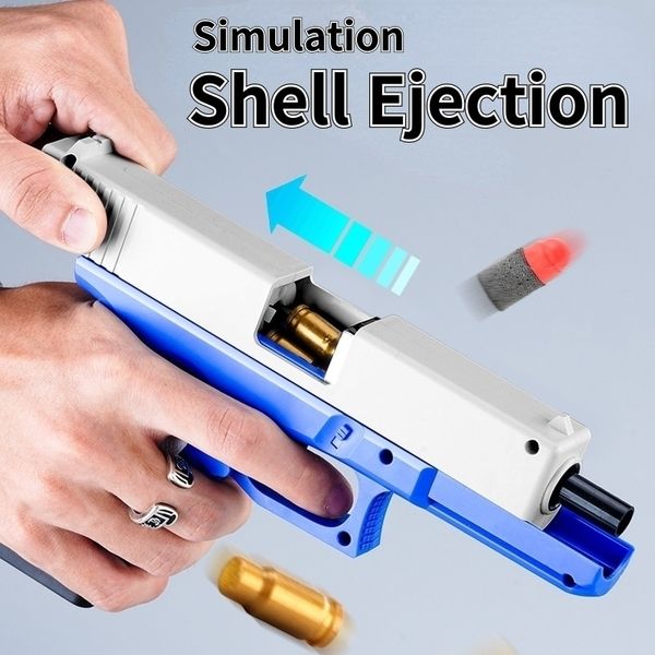 

414410 style party pistol g17 toys gun ejection handgun toy soft darts bullets airsoft boys outdoor sports fun shooting