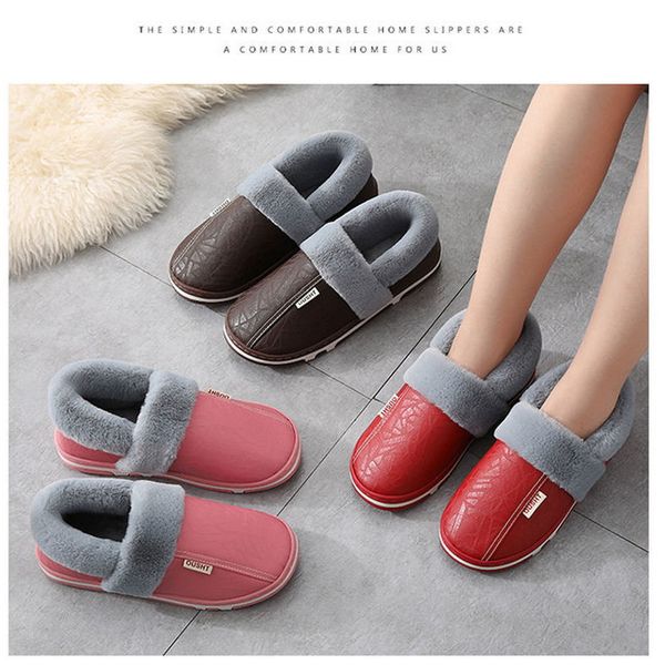 

fhanchu 2022 fashion lovers warm fur home shoes for wintersoft thick bottom naked bootswaterproofround toeblackreddropship, Black