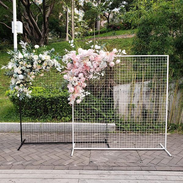 

party decoration wedding props arch stand birthday wrought iron balloon artificial flower display stage background shelf