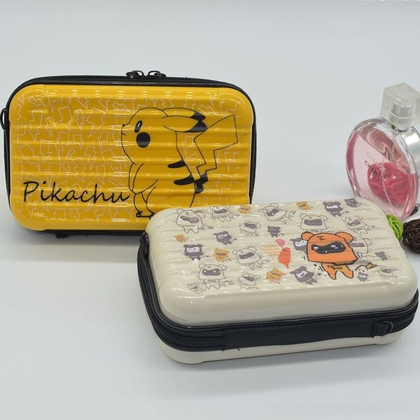 

pnkmx fashion hand cosmetic case pc lazy cosmetic travel double pattern wash box overnight handbag hard gift portable bag lxjyp