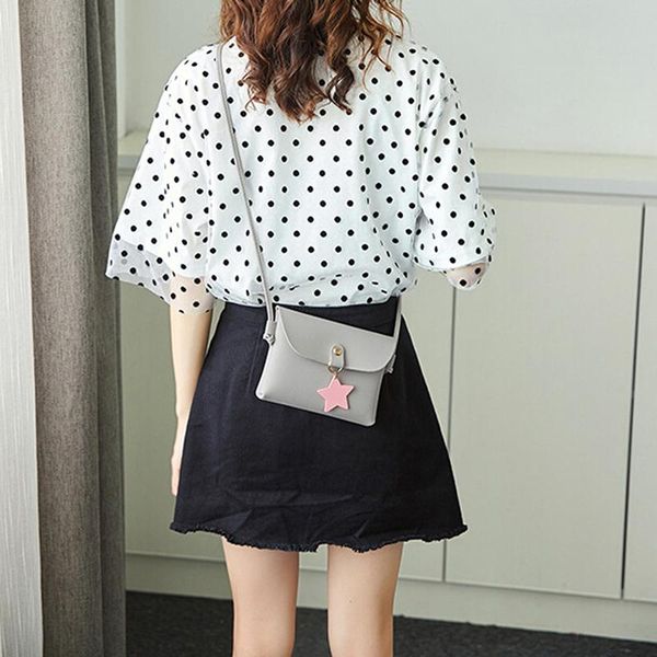 

velishy новые женщины мешка плеча звезды подвеска crossbody сумка для дамы pu кожаные сумки сумки телефон монет сцепления оптом