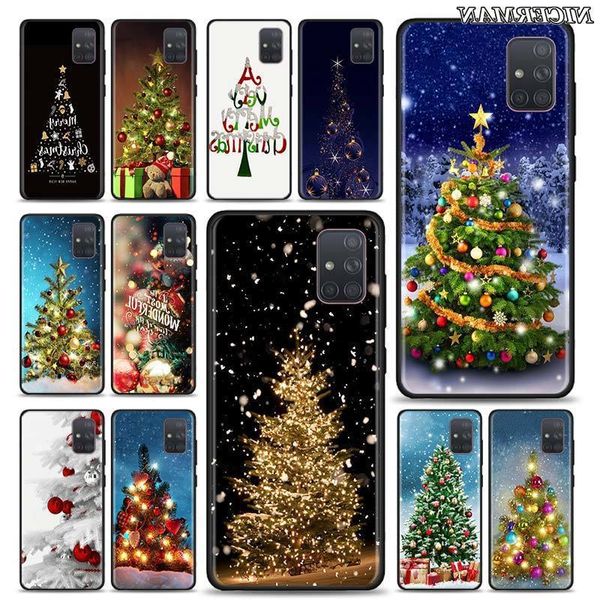 

новый год art christmas tree cover чехол для samsung galaxy a70 a50 a51 a71 a21s a30s a20s a10 a10e телефон soft shell противоударный