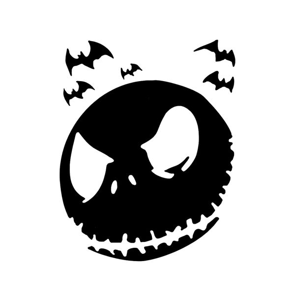 

10.1*12.8 halloween scary ghost face car sticker accessories vinyl silhouette c16-2331