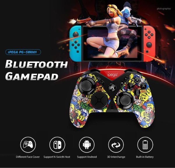 

pg-sw001 bluetooth wireless handle support ns android pc handle strap motor vibration function gamepad1