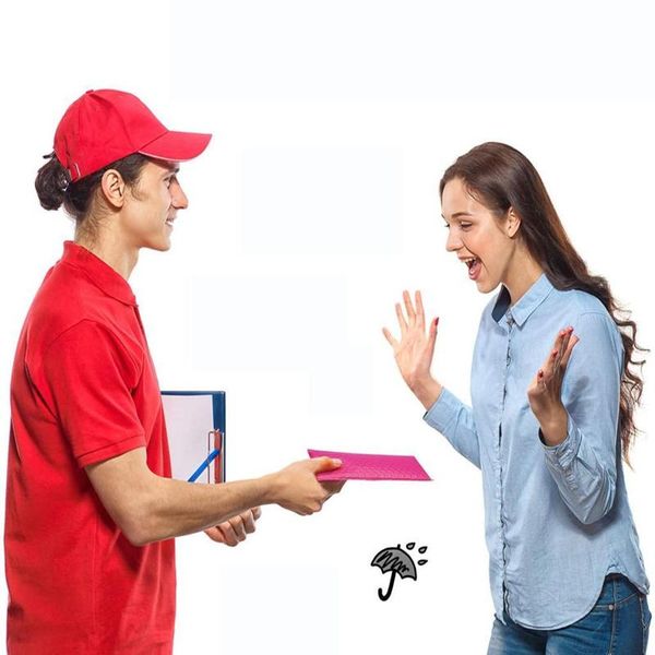 

50pcs bubble mailers padded envelopes bags padded mailers shipping envelope lined poly mailer self seal pink mailing bag wmtmed comb2010