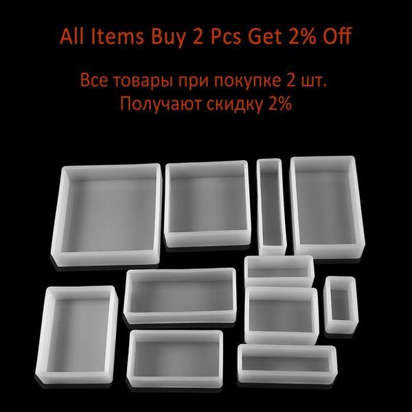 

1pcs rectangle square epoxy resin molds real dried flower dried plant uv resin molds for diy jewelry making findings qyllzi