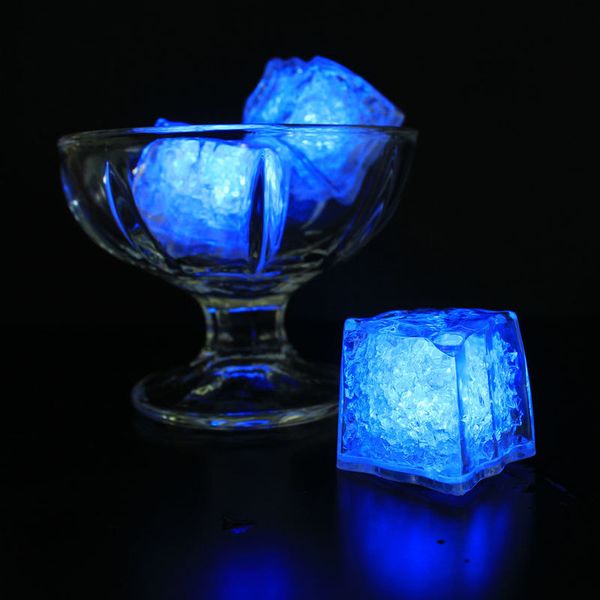 

led lights polychrome flash party lights warter sensor led bar lamp flurescent cube ice lamp for wedding